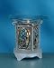 Decorative Blue Pewter Flowers Electric Oil Aromatherapy Burner