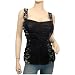 Plus Size Sexy Floral Lace Corset Top Black White - 1X