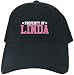 CAPS WOMAN BLACK EMBROIDERY  PROPERTY OF LINDA ATHLETIC 