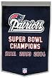 New England Patriots 24"x36" Wool Dynasty Banner - FOOTBALL Sports Merchandise