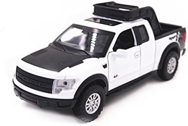 1:32 Ford F150 Pickup Trucks Vans Sound &amp; Light &amp; Pull Back Diecast Metal Model Car White New in Box