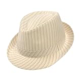 Jaxon Pinstripe Stingy C-Crown Cotton Fedora