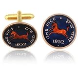 India Horse Coin Cuff Links-CLC-CL805