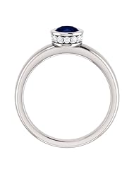 Platinum 7.00x5.00mm Oval Cut Sapphire and Diamond Ring -- LIFETIME WARRANTY