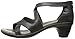 Naot Women's Myth Wedge Sandal, Brushed Black Leather, 39 EU/7.5-8 M US