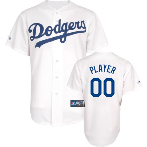 MLB Men's Los Angeles Dodgers Replica Jersey Personalized (White, 44/Large)