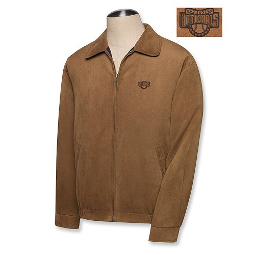 Washington Nationals Microsuede City Bomber Jacket Small