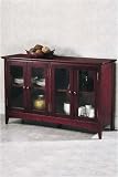 Hawthorne Lowboy 4 Glass Doors 60w Dark Cherry