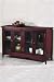 Hawthorne Lowboy 4 Glass Doors 60w Dark Cherry