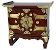 Best Simple Gift Ideas for Her - 19" Japanese Jewel Chest Jewelry Box w/ Brass Strap Hinges