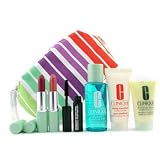 Travel Set: DDML 30ml+ Rinse Off Eye Remover 60ml+ Deep Comfort B/L 40ml+ 2xLipstick+ Mascara+ Bag 0 6pcs+1bag