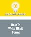 Books : How To Write HTML Forms