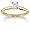 10k Yellow Gold Princess Cut Solitaire Diamond Engagement Ring (1/2 ct, J-K Color, I2-I3 Clarity), Size 5