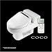 COCO Bidet 6035R - Luxury Toilet Seat - White, Elong Image