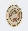 Gold Plated Religious Lapel Pin - Saint Rose de Lima