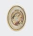 Gold Plated Religious Lapel Pin - Saint Rose de Lima