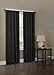 MAYTEX Microfiber-Rod Pocket Window Curtains, Set of 2 Panels, 40 inch x 84 inch Pair, Black