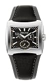 Police Enterprise Gents Black Leather Strap And Black Dial Watch