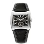 Police 'Enterprise' Gents Black Leather Strap And Black Dial Watch