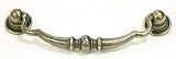 Top Knobs M1 German Bronze Oxford 3.75 Center to Center Drop Pull from the Oxford Collection
