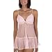  : Gilligan & O'Malley® Mesh Baby Doll Chemise - Pink Mums