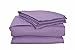 Honeymoon 1800 Brushed Microfiber Embroidered Bed Sheet Set, Ultra Soft, Queen - Purple