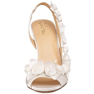 Cole Haan Women's Ceci Air Rose Sling Sandal,White Satin,9 B US
