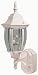 Outdoor Living : Heath Zenith SL-4192-WH Six-Sided Die-Cast Aluminum Lantern, White with Beveled Glass