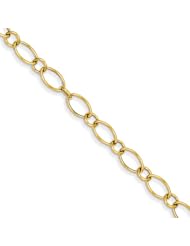 14k Oval & Circles Design Bracelet