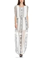 Pepe Jeans London Vestido Largo Ribble (Blanco / Gris)