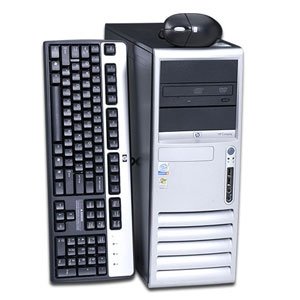 Fast HP DC7600 Desktop Computer Tower Pentium 4 HT 3.4Ghz 4gb 500gb DVDRW Keyboard/Mouse/Recovery CD included