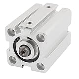 uxcell エアシリンダ アルミニウム材質 アルミハウジング シングルロッド KSDA20x30