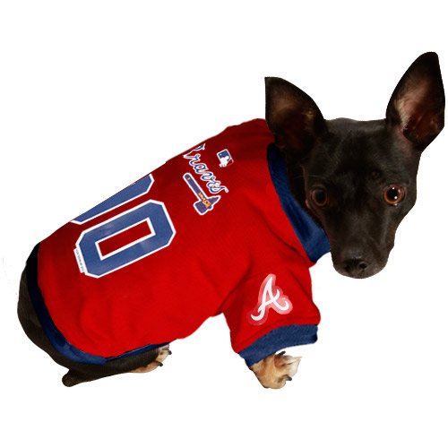 Atlanta Braves Red Mesh Pet Jersey (X-Large)