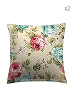 Leitmotive Dos Fundas De Cojín Claudia (Turquesa)