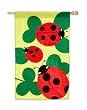 Lucky Lady Bugs Garden Size Flag