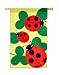 Lucky Lady Bugs Garden Size Flag