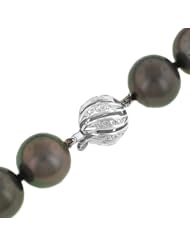 18" Gradudated Cultured Tahitian Black Pearl Necklace