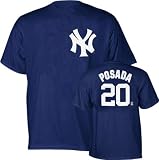 Jorge Posada Majestic Name and Number Navy New York Yankees T-Shirt - Large