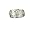 T36R518--Sterling Silver Hawaiian Open Plumeria Ring, 5