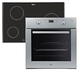 Whirlpool BKW 500101 IX XL Einbau-Backofenset / A / Kochfeld: Induktion / Herdfarbe: Edelstahl / Vollglas-Innentür / Touch-Control-Kochfeld