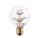Kiven G80 Globe Nostalgic Vintage Edison Design E26 2200K Warm White 3w LED Decorative Light Bulbs for Holiday Christmas Party Decoration