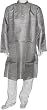 Men Clothing Casual Evening Dress Kurta in Silk Pajama Set India Fashion Size L (gkps020)