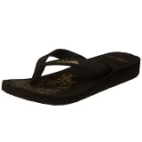 wandelei Made in Heaven, Damen Sandalen/Zehentrenner, schwarz, (black/gold), EU 38