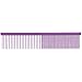 Master Grooming Tools Purple Greyhound Combs  -  European-Style Combs for Grooming Dogs - Face/Finishing, 71/2
