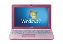 Sony VAIO W12S1EP 10.1-inch Netbook (Intel Atom N280 1.66 GHz Processor, 1 GB RAM, 250 GB HDD, Windows 7 Starter, Pink)