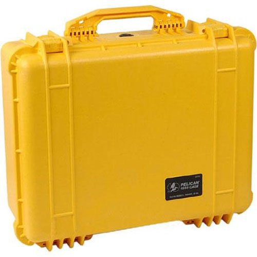 Pelican 1550 Case with Foam for Camera (Yellow)