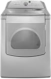Whirlpool Cabrio WED6600VU 29 Electric Steam Dryer with 7.0 cu. ft. Capacity, 7 Drying Cycles, 2 Steam Cycles, 5 Temperature Options, Wrinkle Shield Plus Feature, Interior Drum Light and Door Window: Diamond Dust