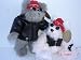 41%2BeKkG7XcL. SL75  Reviews Plush Motorcycle Biker Teddy Bear 8 Inches Tall, Jointed Stuffed Animal Toy, Boy and Girl, 2 Pcs Set