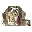 12 First Holy Communion "Girl in Church" Bombonieras with Thank You Cards in Spanish: Pre-Packaged, 4x4.5", Envelopes Included, Made in Italy!