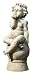 Kiss Blowing Cherub Outdoor Sculpture